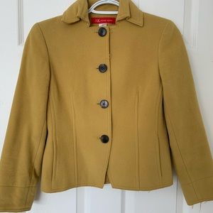 Anne Klein mustard pea coat size small 2 cropped